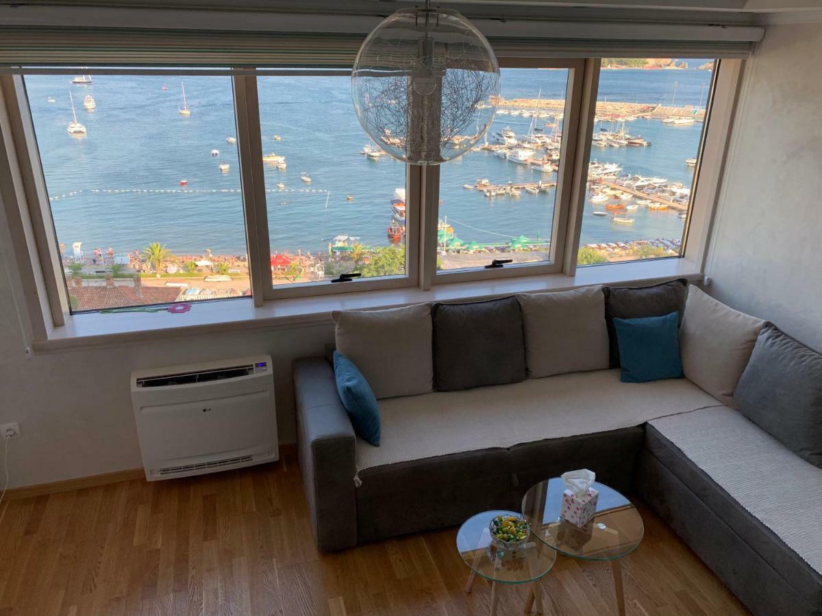 Panoramic Sea View 3-Bedroom Apartment 50 M From The Sea 부드바 외부 사진